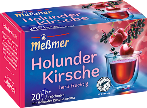 Früchtetee Holunder-Kirsche (20 Beutel) Meßmer