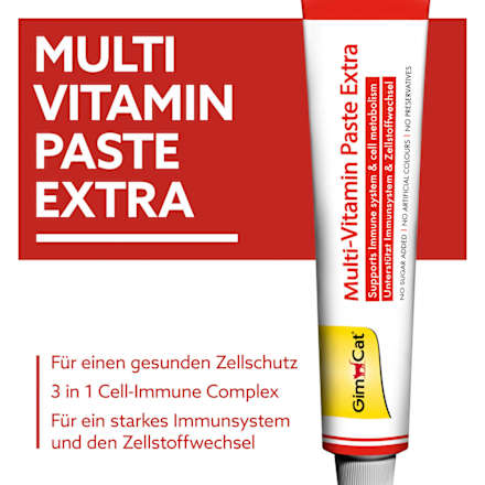 Nahrungsergänzung Katze, Multi-Vitamin-Paste Extra  GimCat