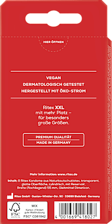 Kondome XXL Extra Groß Ritex