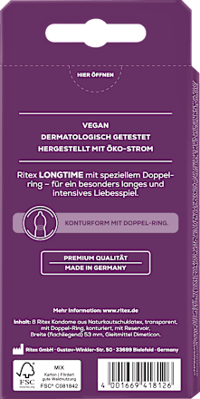 Kondome Longtime länger lieben Ritex