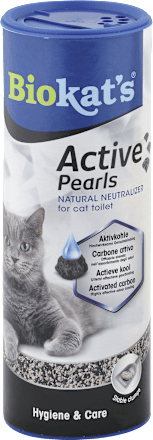 Podstielka pre mačky Active Pearls - aktívne uhlie do mačacích toaliet Biokat's