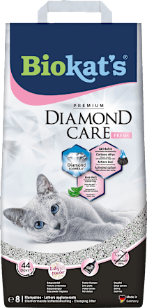 Katzenstreu diamond care fresh mit Aktivkohle & Aloe Vera Biokat's