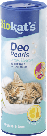 Osviežovač mačacích toaliet Deo Pearls cotton blossom Biokat's