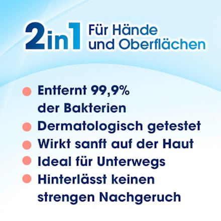 Desinfektionstücher 2in1, Reisegröße Sagrotan