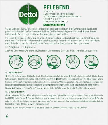 Seifenspender No-Touch + Nachfüllpack Dettol
