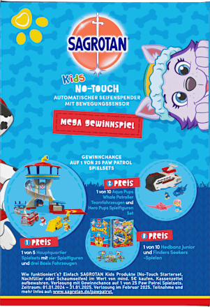Seifenspender No Touch Kids + Nachfüllpack Aloe Vera Sagrotan