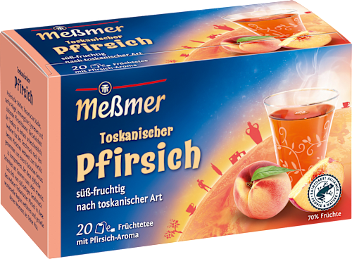 Früchtetee Toskanischer Pfirsich (20 Beutel) Meßmer