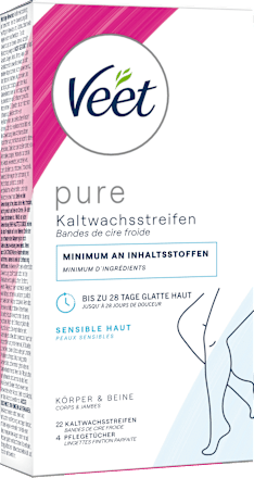 Kaltwachsstreifen Körper & Beine sensitiv Veet