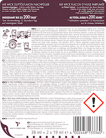 Lufterfrischer Duftstecker Sommervergnügen Nachfüllpack AirWick