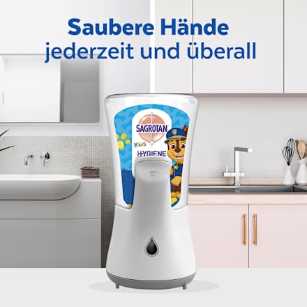 Seifenspender No Touch Kids + Nachfüllpack Aloe Vera Sagrotan