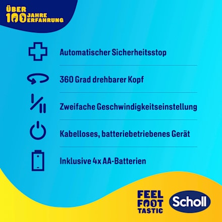 Elektrischer Hornhautentferner 'Expert Care' blau Dr. Scholl's