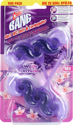 WC Stein 6in1 Duft & Farbspüler Wilde Orchidee CILLIT BANG