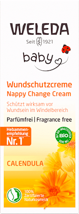 Nechtíkový dojčenský krém na zadoček bez parfumácie WELEDA baby