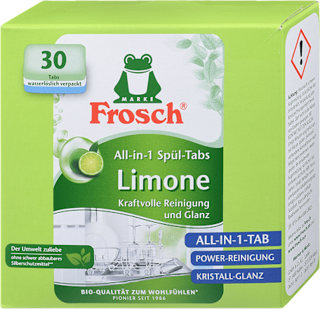 All in 1 tablete za mašinsko pranje posuđa, Limone Frosch