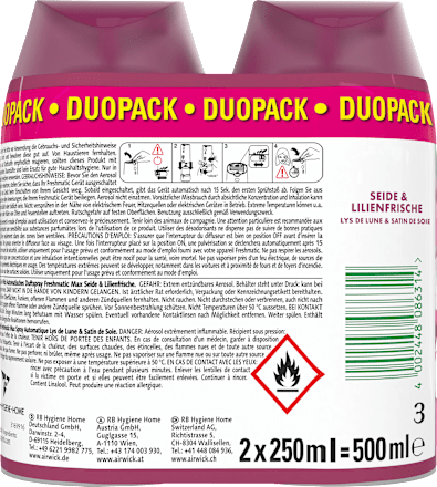 Lufterfrischer Freshmatic Seide & Lilienfrische Nachfüllpack (250 ml) AirWick