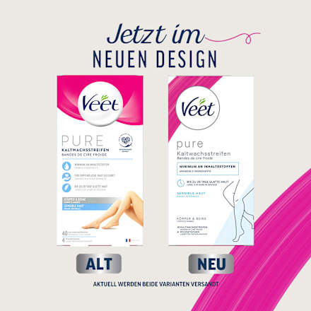 Kaltwachsstreifen Körper & Beine sensitiv Veet