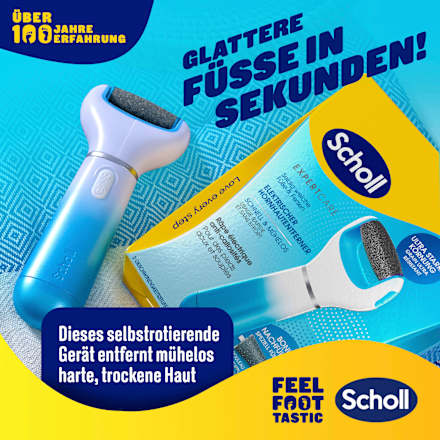 Elektrischer Hornhautentferner 'Expert Care' blau Scholl