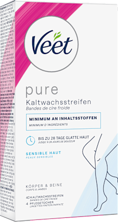 Kaltwachsstreifen Körper & Beine sensitiv Veet