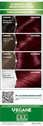 Haarfarbe 3.6 Dunkle Kirsche GARNIER NUTRISSE
