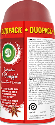Lufterfrischer Freshmatic Zimtzauber & Bratapfel Nachfüllpack (2x250 ml) AirWick