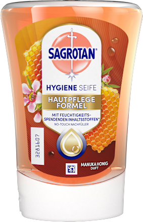 Seifenspender No Touch Manukahonig Hydra Care, Nachfüllpack Sagrotan