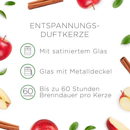 Duftkerze Entspannung Besinnlicher Apfel & Zimt, 310g AirWick