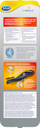 In-Balance Einlegesohlen bei Rückenschmerzen Größe 37 - 39,5 (1 Paar) Scholl