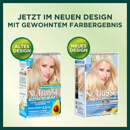 Haarfarbe 101 Pearl-Blond, Extra helles Blond GARNIER NUTRISSE