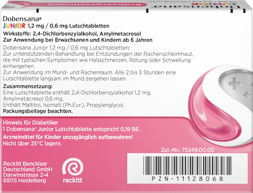 Junior Erdbeergeschmack Lutschtabletten Dobensana