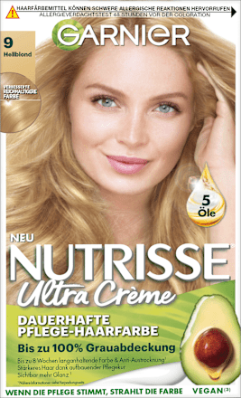 Nutrisse Creme dauerhafte Pflege-Haarfarbe - Nr. 90 Hellblond GARNIER NUTRISSE