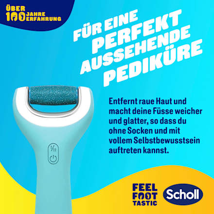 Hornhaut-Entferner elektrisch, Velvet Smooth Pro Scholl