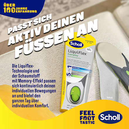 Einlegesohlen Komfort LiquiFlex Everyday Gr. S Scholl