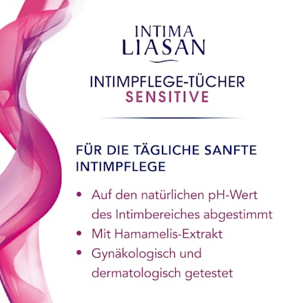 Intimpflegetücher Sensitive INTIMA LIASAN