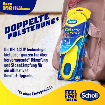 Einlegesohlen, Gel Activ Everyday Frauen (1 Paar) Scholl