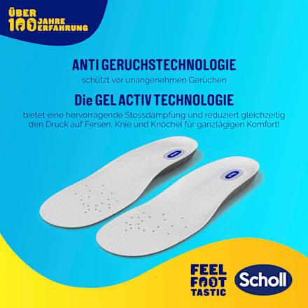 Einlegesohlen, Gel Activ Work für Männer (1 Paar) Scholl