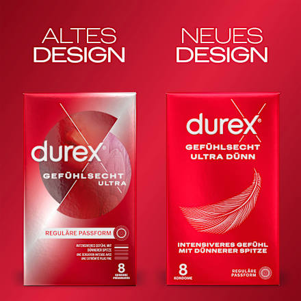 Kondome Gefühlsecht Ultra, Breite 54mm Durex