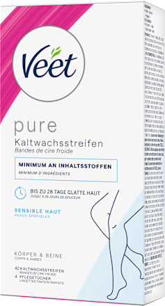 Kaltwachsstreifen Körper & Beine sensitiv Veet