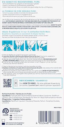 Kaltwachsstreifen Körper & Beine sensitiv Veet