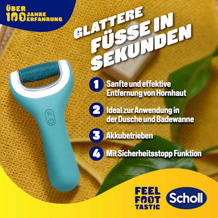 Hornhaut-Entferner elektrisch, Velvet Smooth Pro Scholl