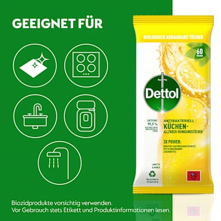 Allzwecktücher Limette & Minze Dettol
