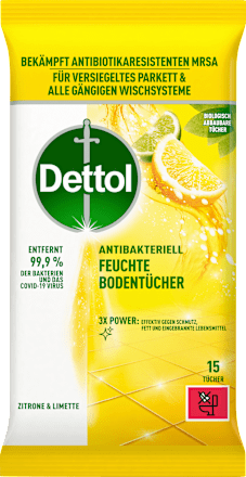 Feuchte Bodentücher Zitrone & Limette Dettol