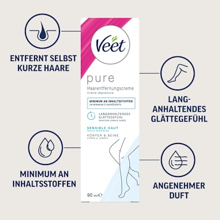 Enthaarungscreme Körper & Beine sensitiv Veet