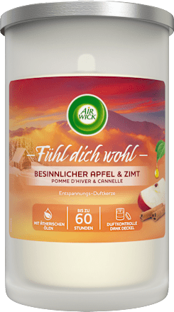 Duftkerze Entspannung Besinnlicher Apfel & Zimt, 310g AirWick