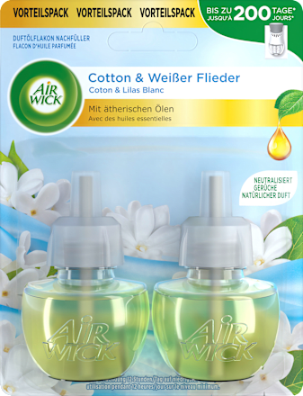 Lufterfrischer Duftstecker Cotton & Weißer Flieder Nachfüllpack AirWick