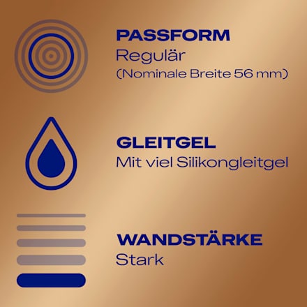 Kondome Natural Feeling, latexfrei, Breite 56mm Durex