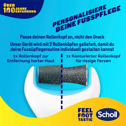 Elektrischer Hornhautentferner 'Expert Care' blau Scholl
