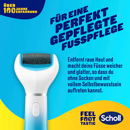 Elektrischer Hornhautentferner 'Expert Care' blau Scholl