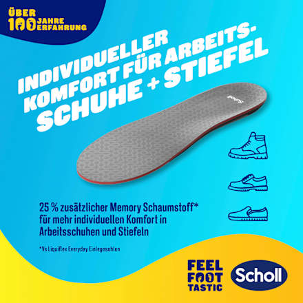 Einlegesohlen Liquiflex extra stark, Gr. 41 - 46,5 (1 Paar)  Scholl