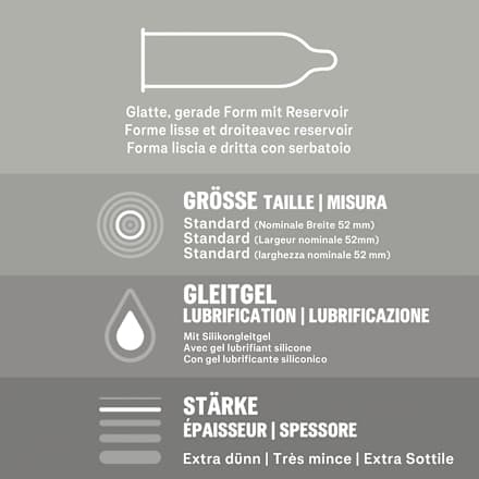 Kondome Gefühlsecht Ultra, Breite 52mm Durex