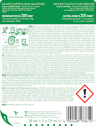 Lufterfrischer Duftstecker Cotton & Weißer Flieder Nachfüllpack AirWick